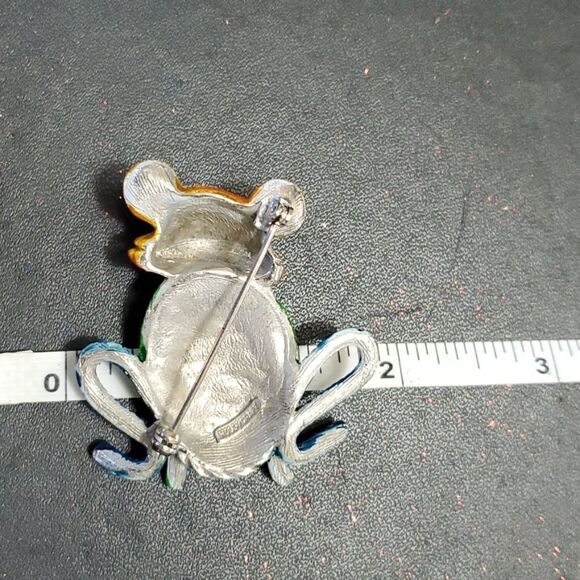 Hollycraft vintage collector frog brooch - Picture 7 of 9